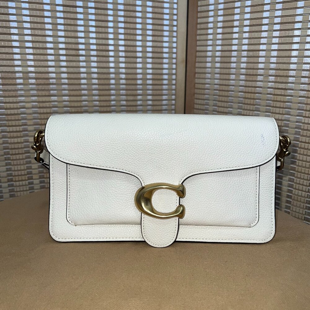 Coach Tabby 26 in Chalk White Leather
